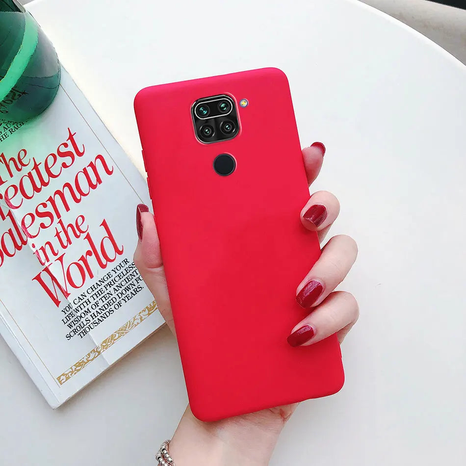 For Xiaomi Redmi Note 9 4G Bumper Coque Matte Skin Feel Case For Redmi