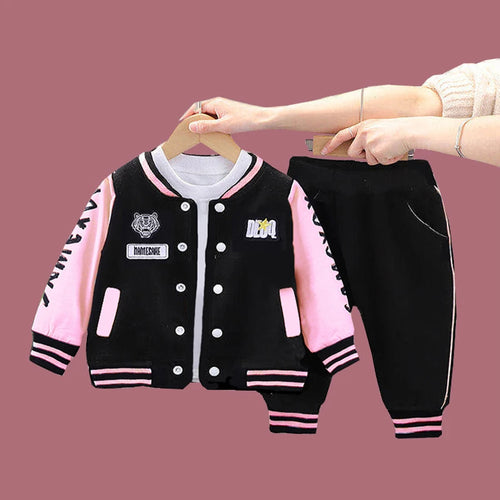 1-5 Year Baby Boy Clothing Set Spring Autumn Cartoon Tiger Baseball