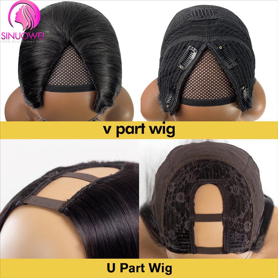 V U Part Wigs Human Hair Wig Body Wave Color | Water Wave Glueless Wig