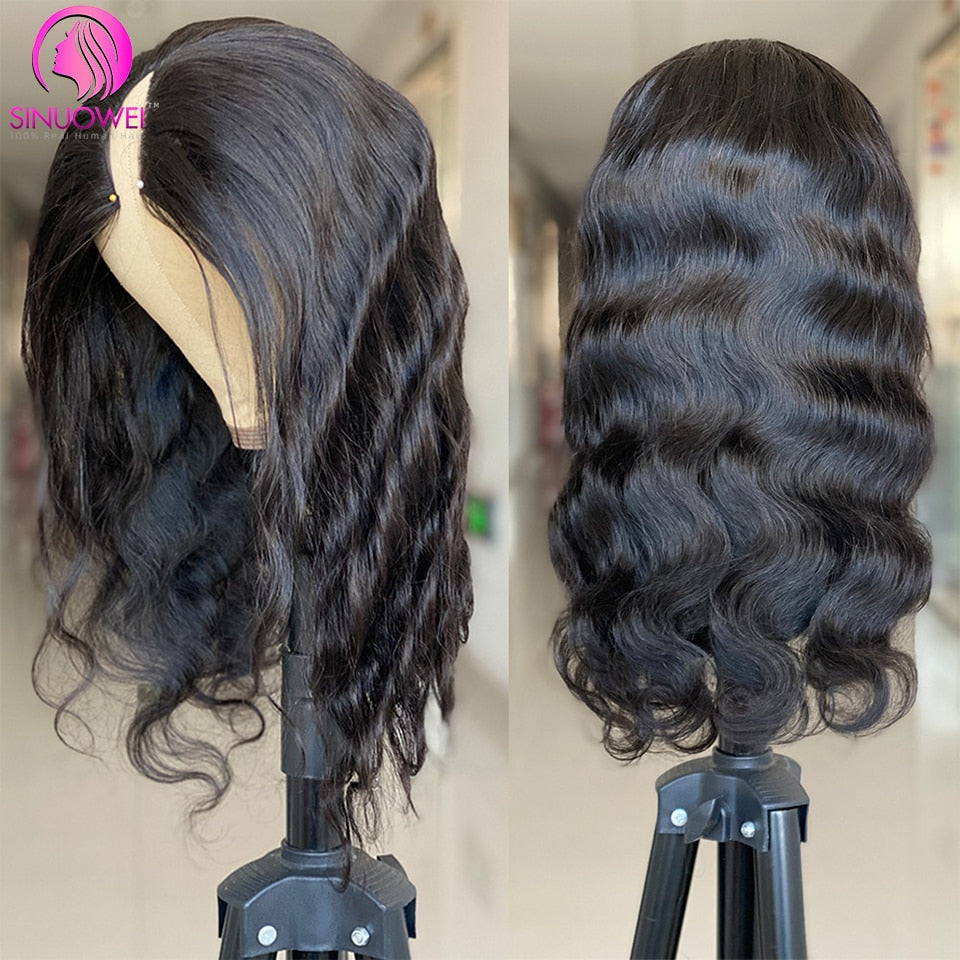 V U Part Wigs Human Hair Wig Body Wave Color | Water Wave Glueless Wig