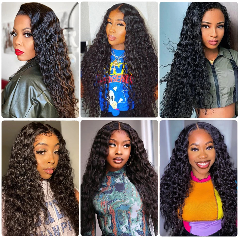 Unice Hair 1/3/4 Bundles Water Wave Peruvian Hair Weave Bundles Wavy