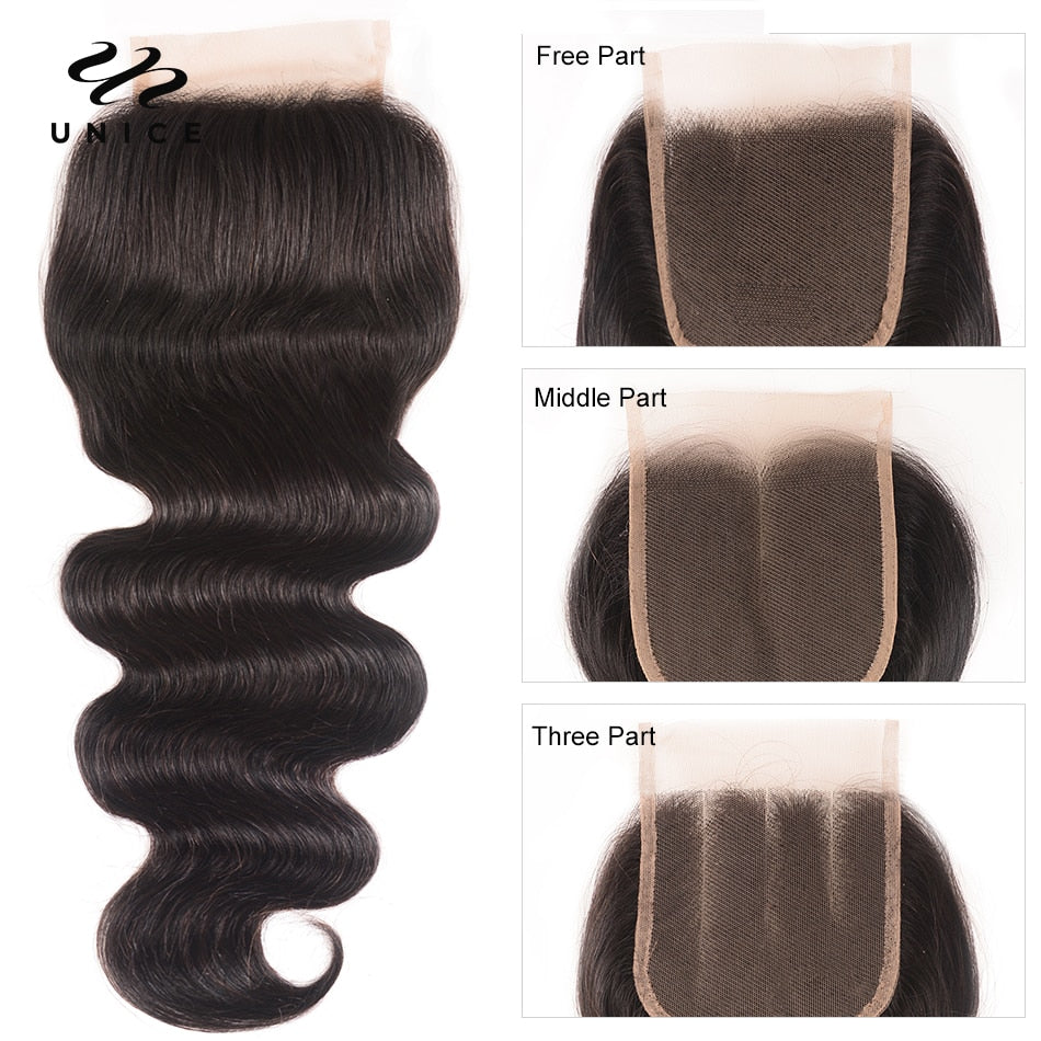 Unice Hair Bundles Closure | Human Hair Extensions | Unice Human Hair