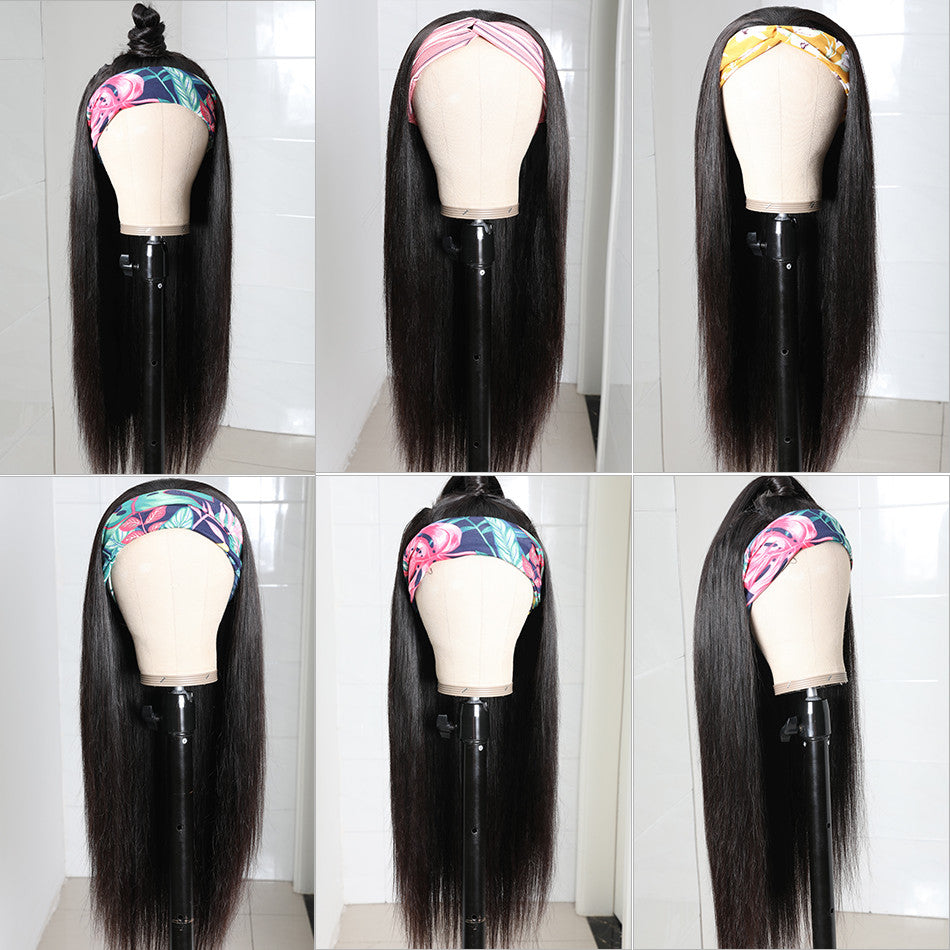 Unice Hair Straight Headband Wig Human Hair Wigs For African American