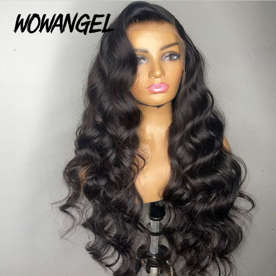 Wowangel 13x6 Full Lace Frontal Hd Lace Frontal Wigs Body Wave Human