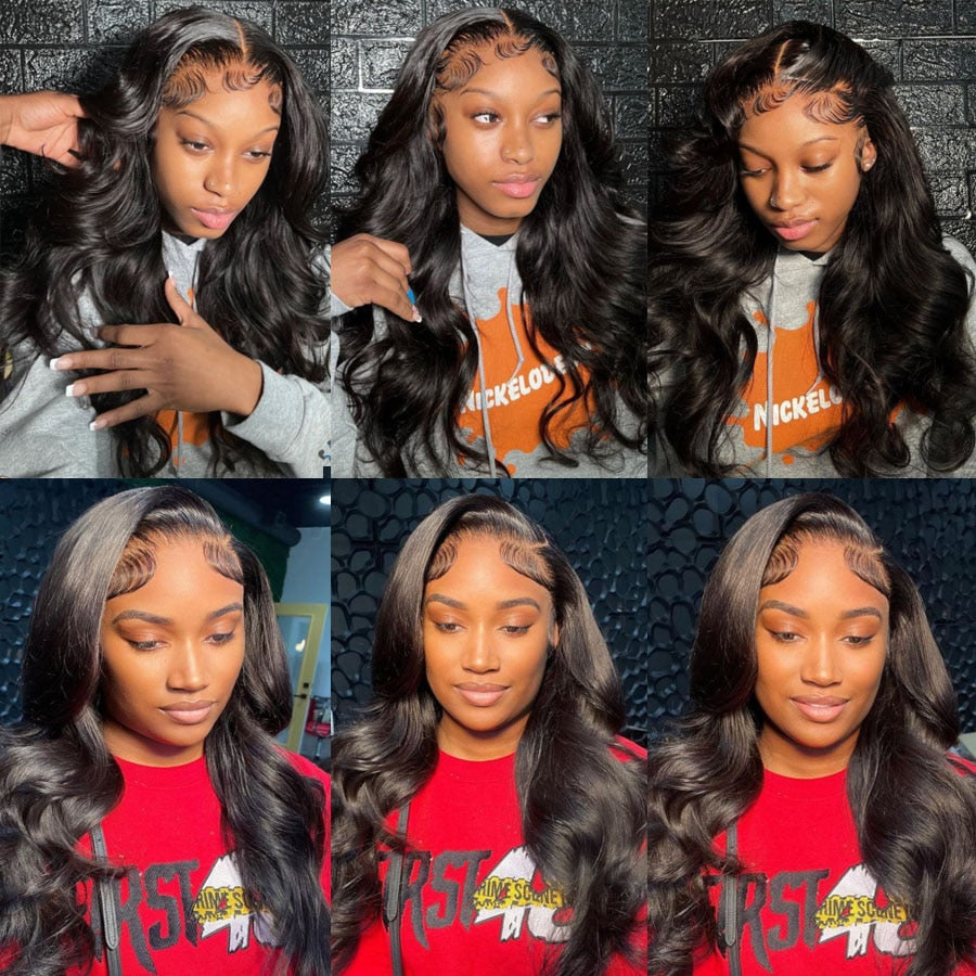 Wowangel 13x6 Full Lace Frontal Hd Lace Frontal Wigs Body Wave Human